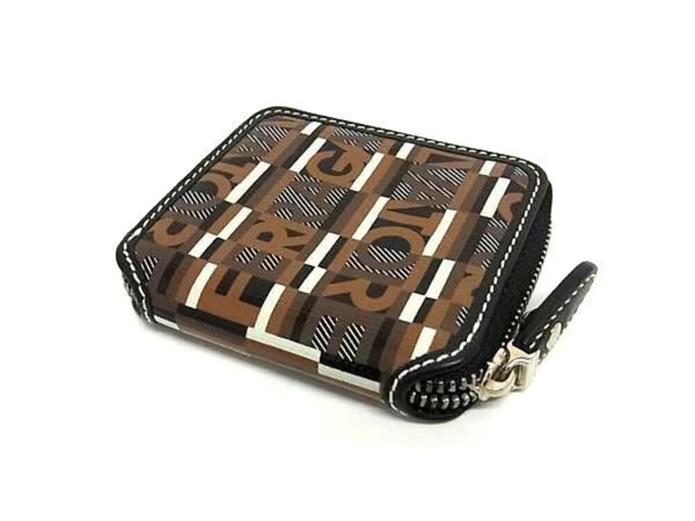 Salvatore Ferragamo Brown Coin Wallet Brown